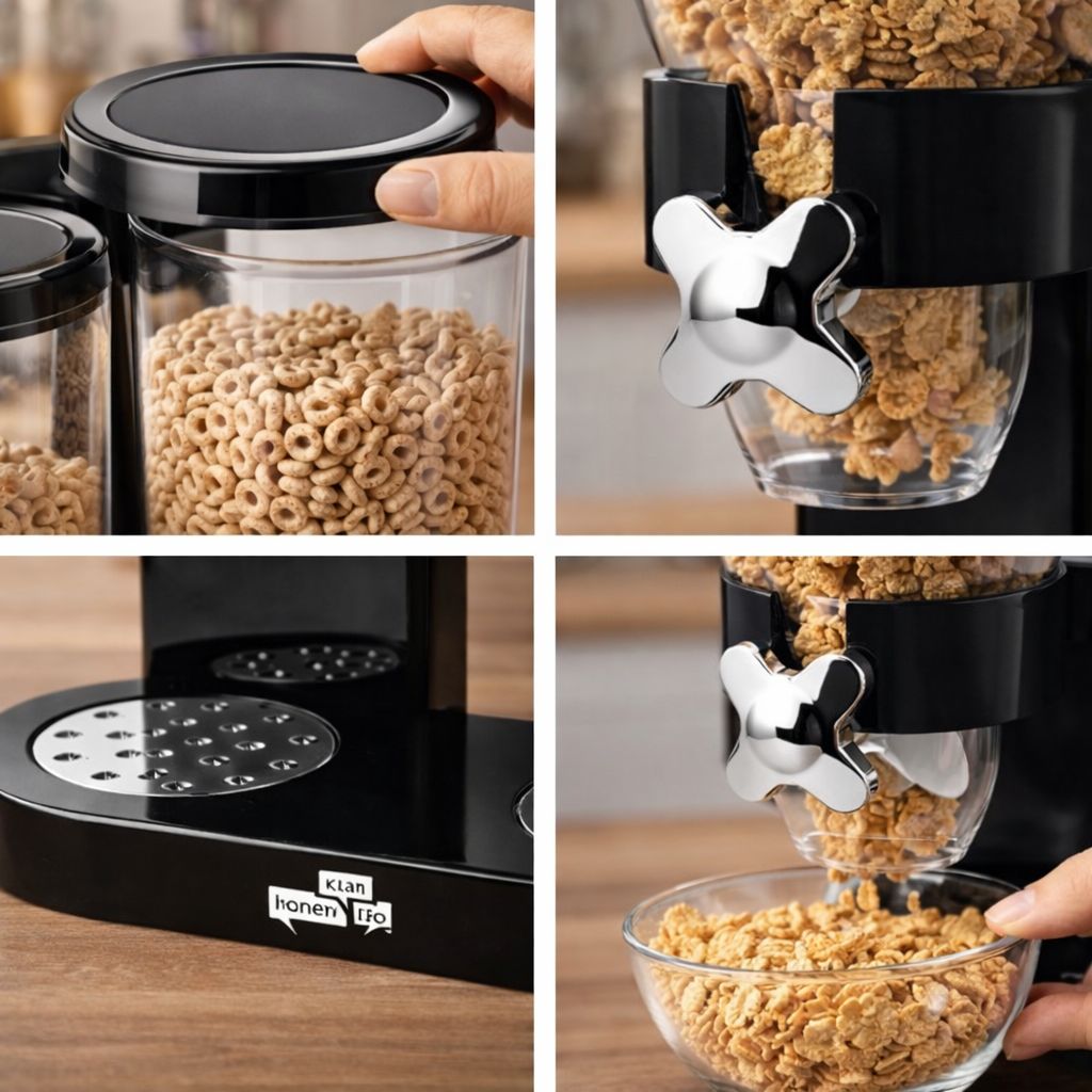 Dispensador de cereal doble