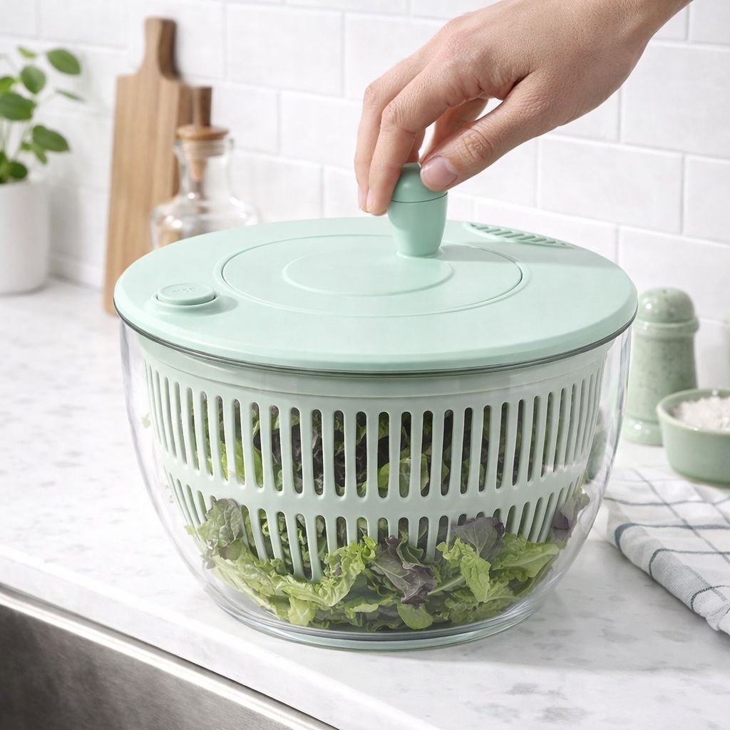 Escurridor de frutas y verduras giratorio