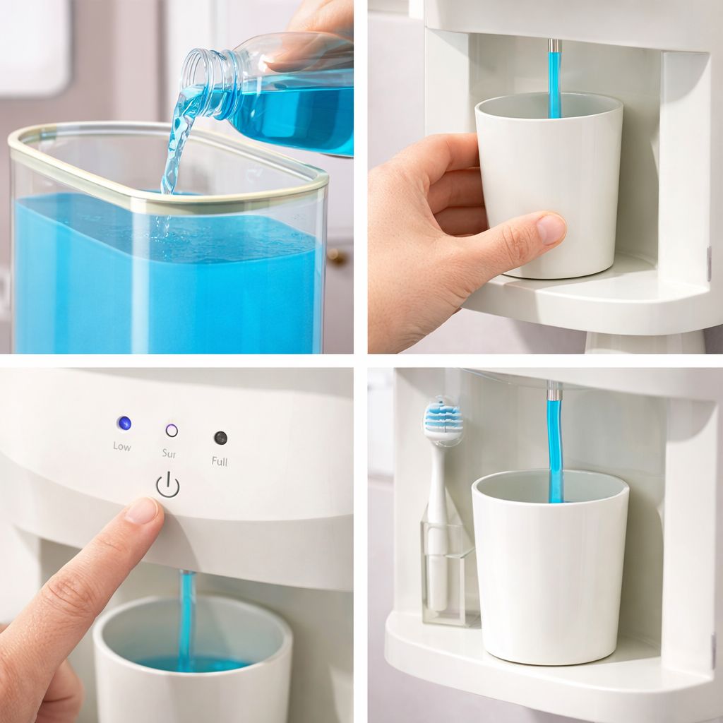 Dispensador de enjuague bucal