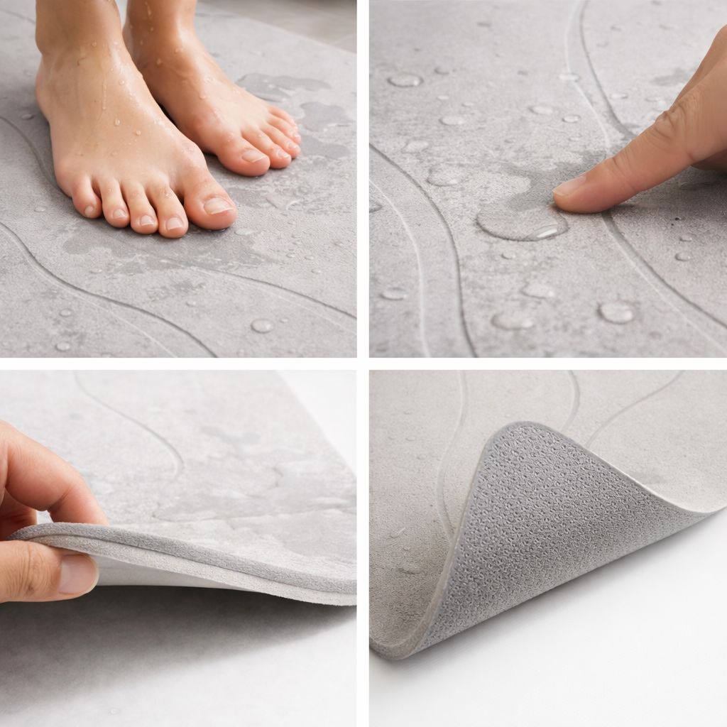 Tapete de piedra absorbente