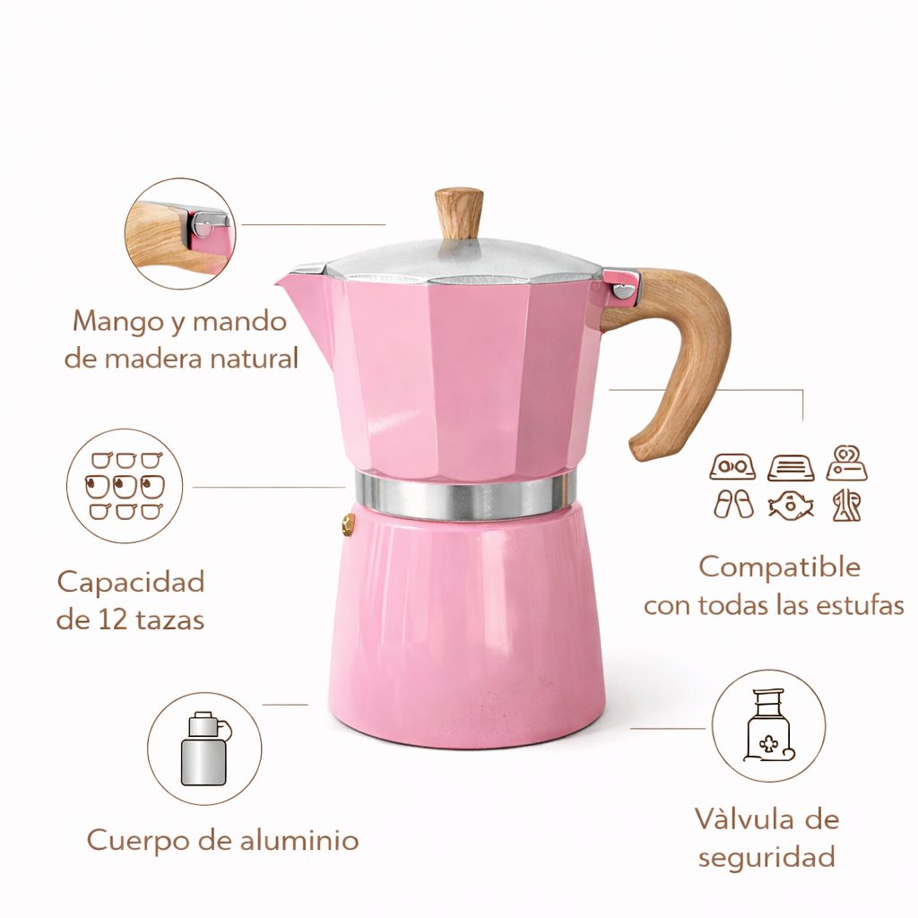 Cafetera italiana 12 tazas