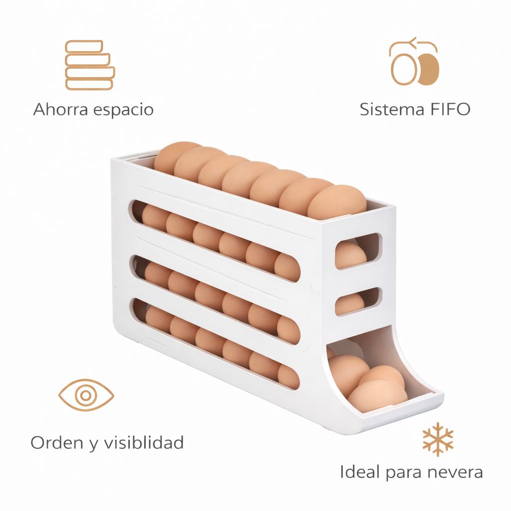 Organizador de huevos vertical