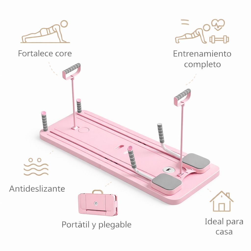 Tabla de pilates 5 en 1 plegable