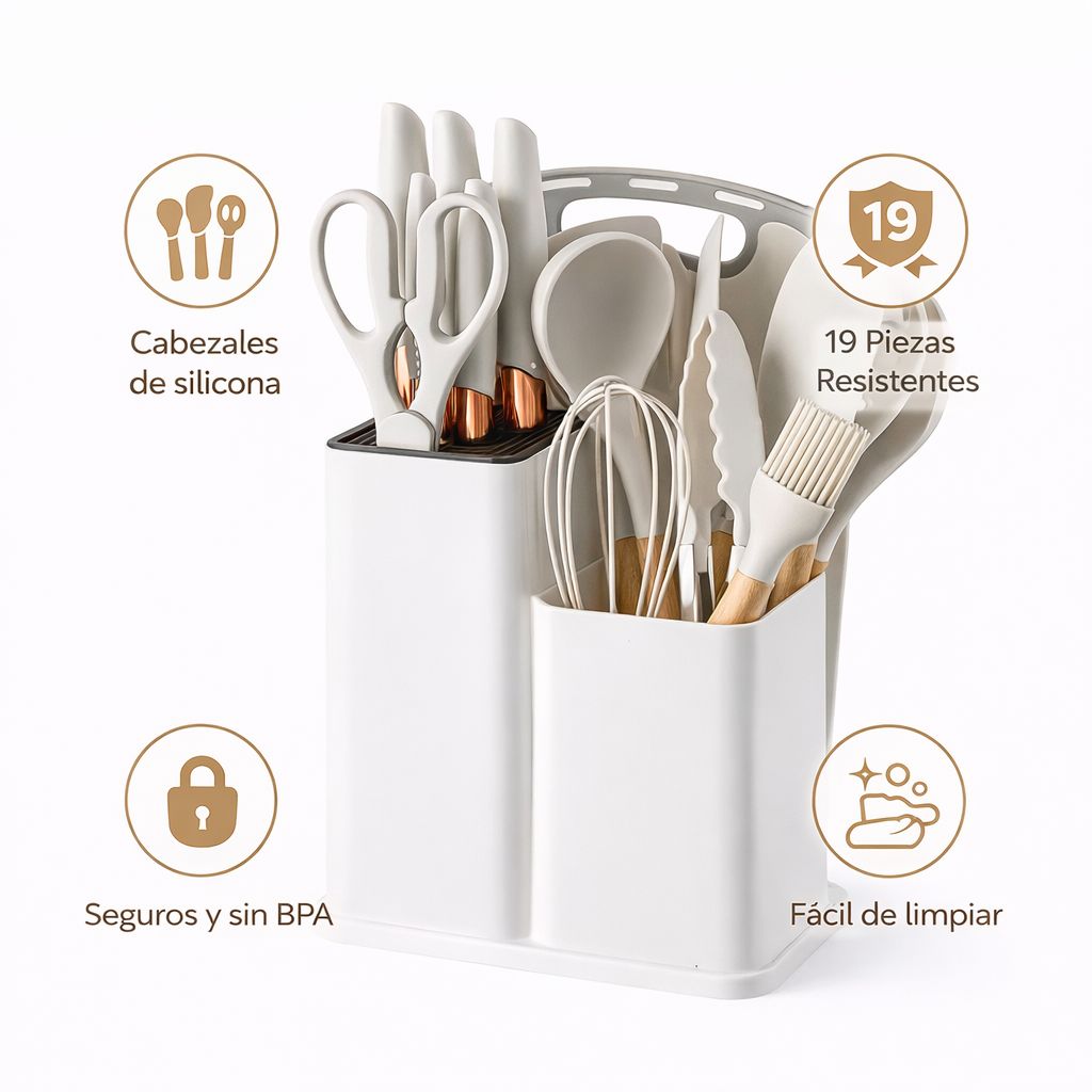 Utensilios de cocina 19 pcs